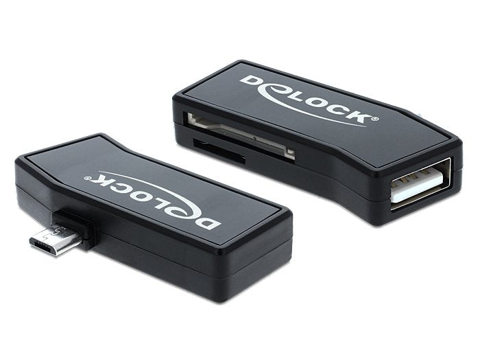 Delock Micro Usb Otg Card Reader + 1 X Usb Port