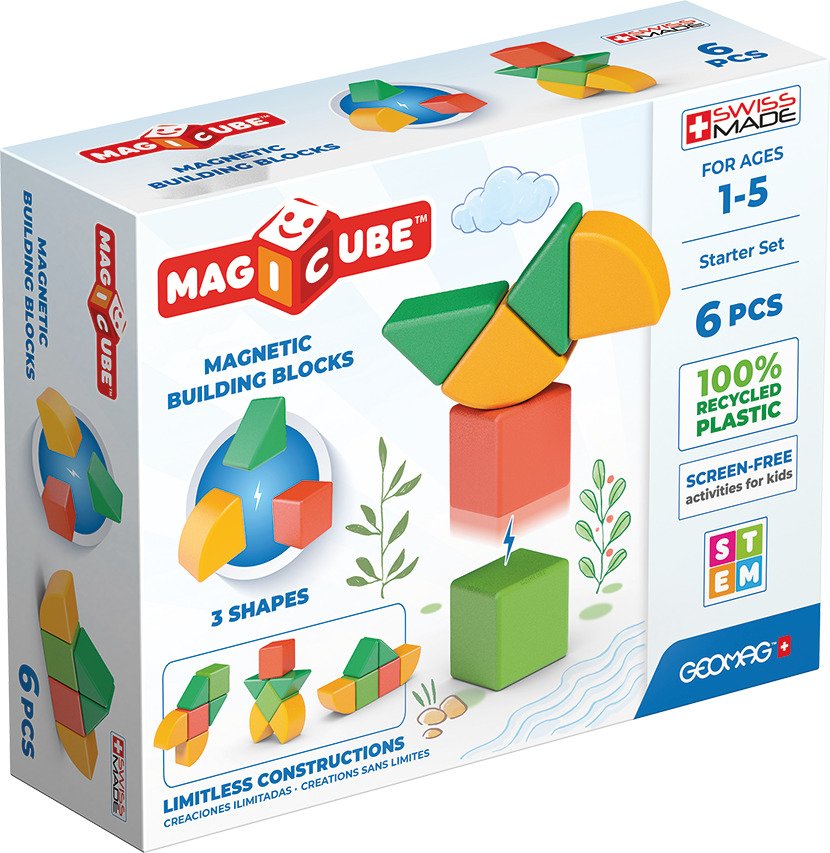 EAN 0871772005308 - Geomag MagiCube 3 Shapes Recycled Starter Set imagen 1