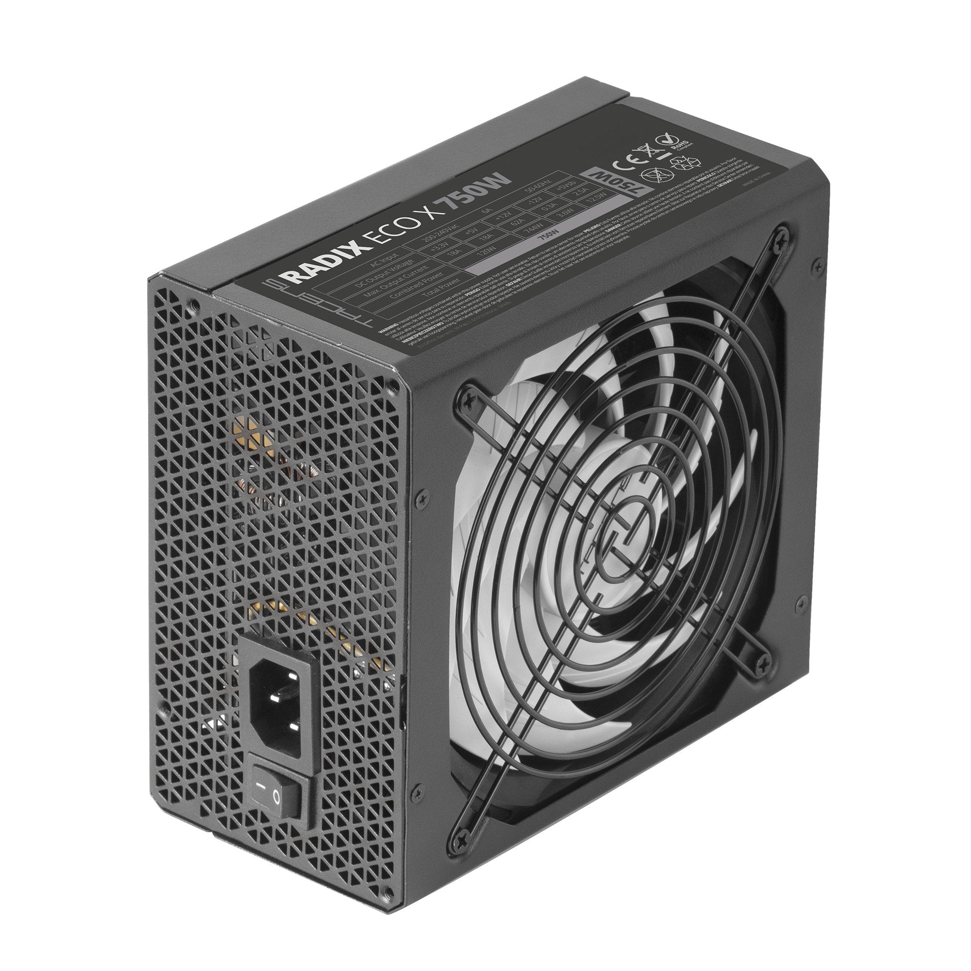 EAN 8435693107484 - Tacens RADIX ECO X 750 unidad de fuente de alimentación 24-pin ATX imagen 3