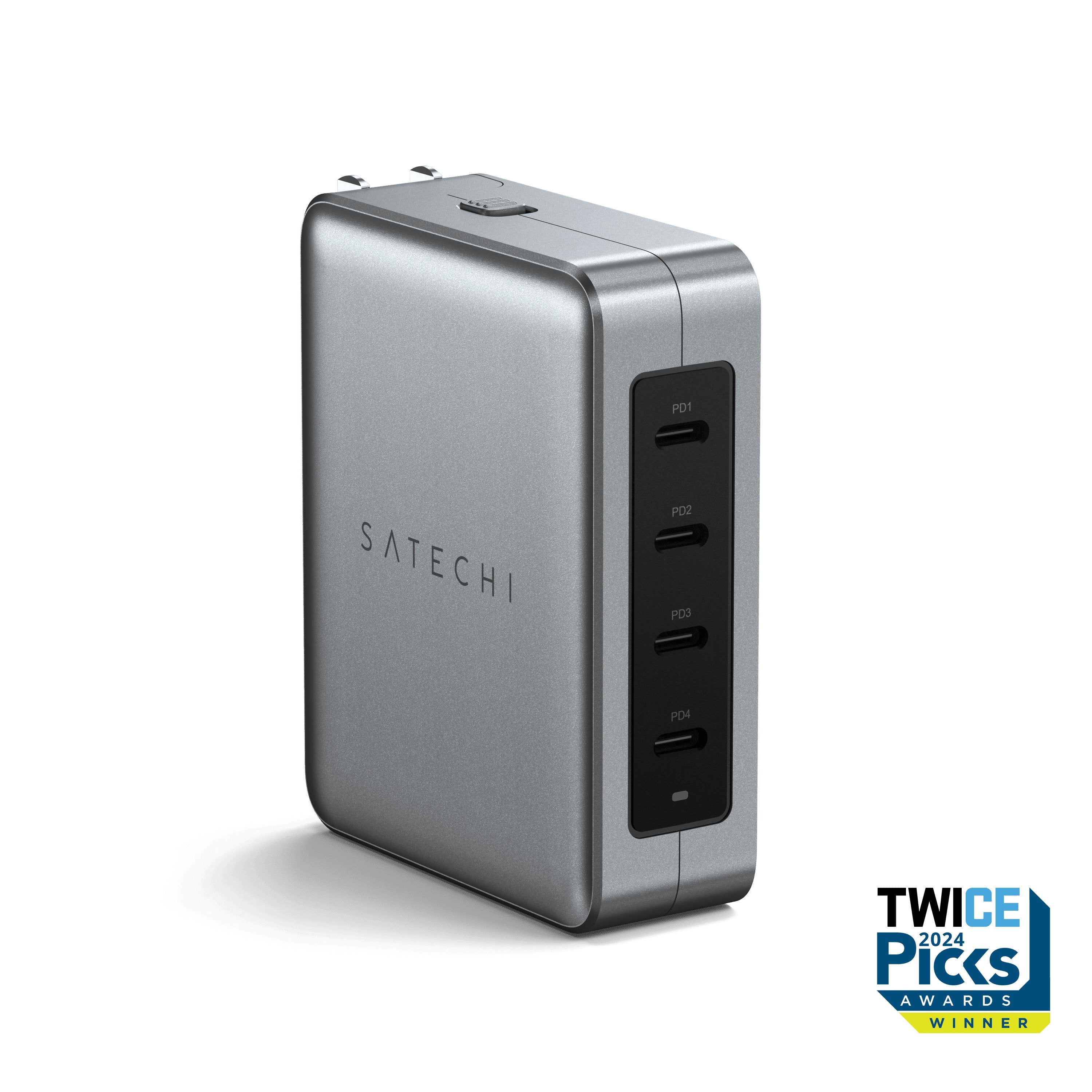 Satechi St-W145gtm Cargador De Dispositivo Móvil Universal Plata Corriente Alterna Carga Rápida Interior