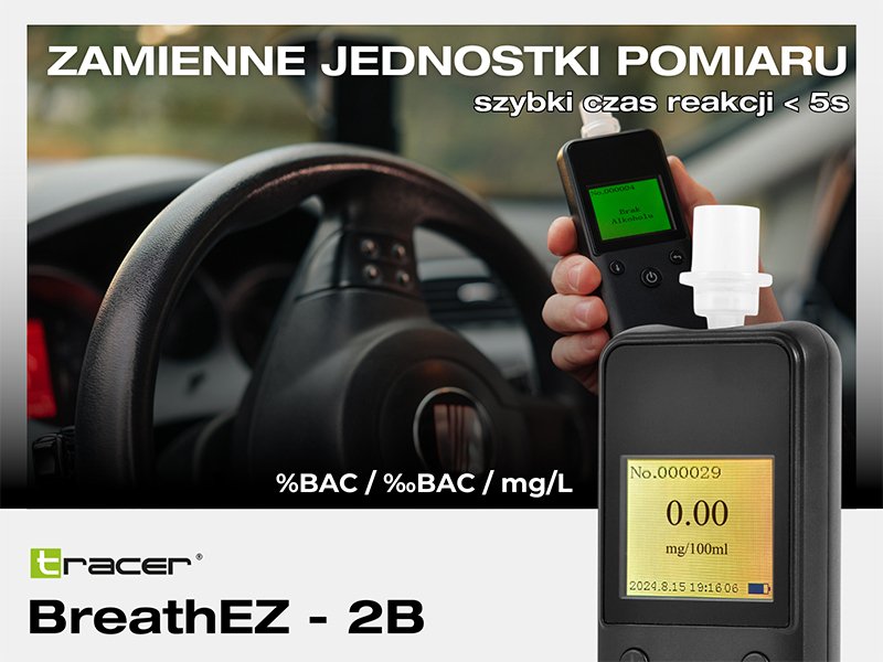 EAN 5907512875360 - Tracer BreathEZ-2B Negro Sensor electroquímico de platino Pantalla incorporada imagen 8
