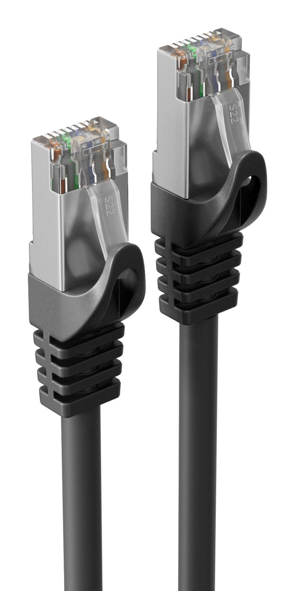 Cable De Red Cat7 Rj45 S Ftp Pur 0,5m Negro