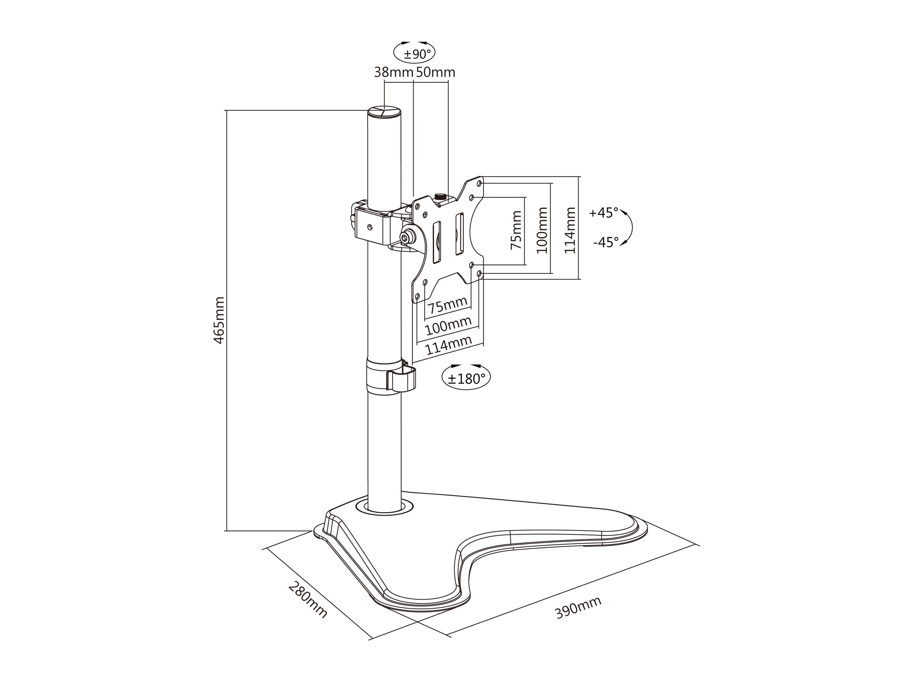 EAN 4015867205143 - Equip 650122 soporte para TV 81,3 cm (32") Negro imagen 13