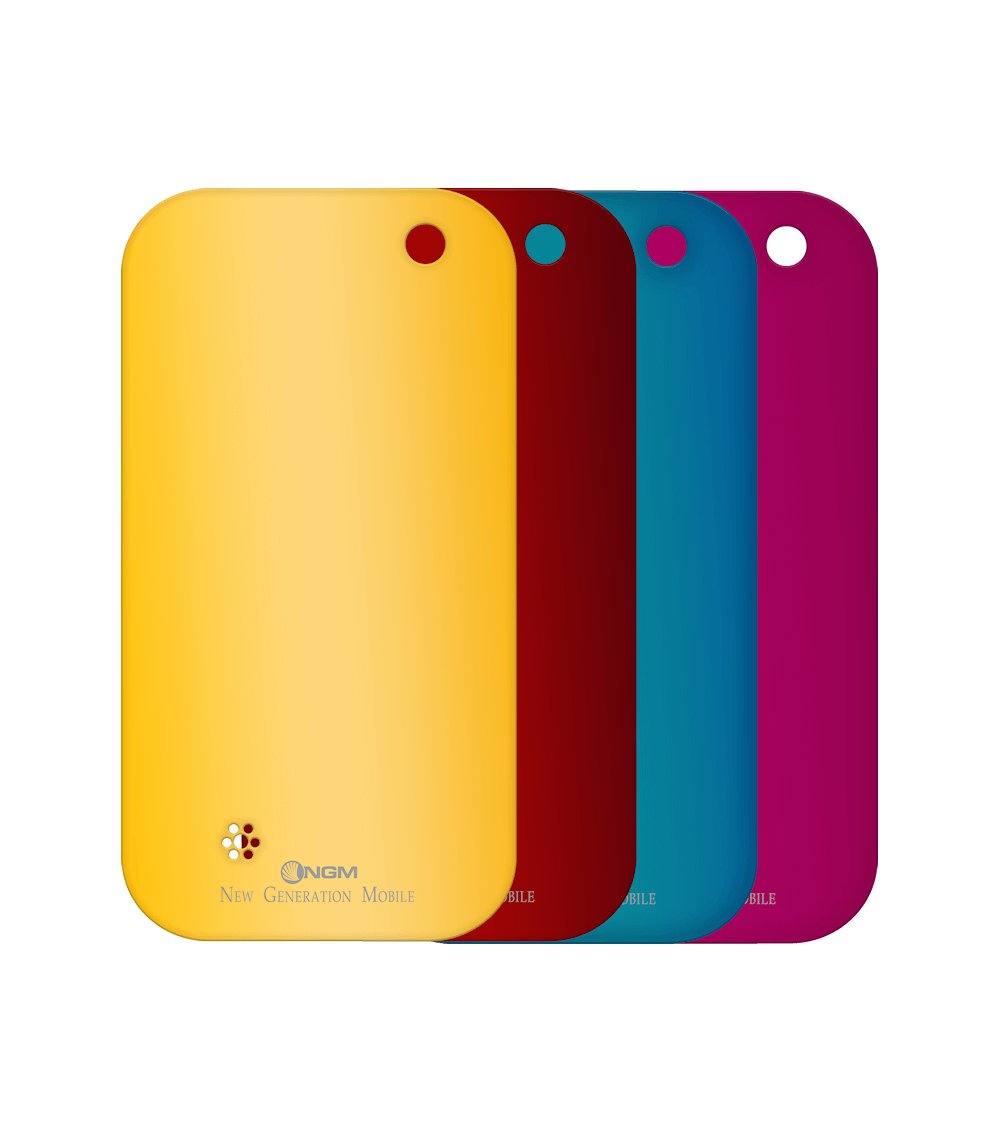 Ngm Back Cover Soap Touch Pack 4 Cover Red, Yellow, Blue, Fuxia