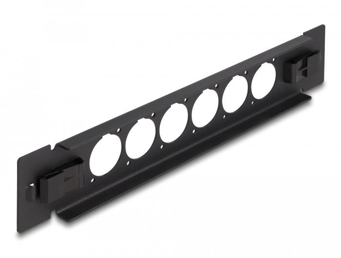 Delock Panel De Conexión Tipo-D De 10?, 6 Puertos, Sin Herramientas, Negro