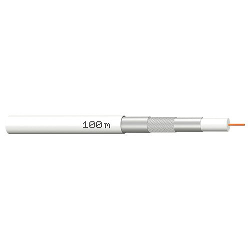 Megasat Vollkupfer Koaxcable 100m Spule,120db,3-Fach Geschirmt