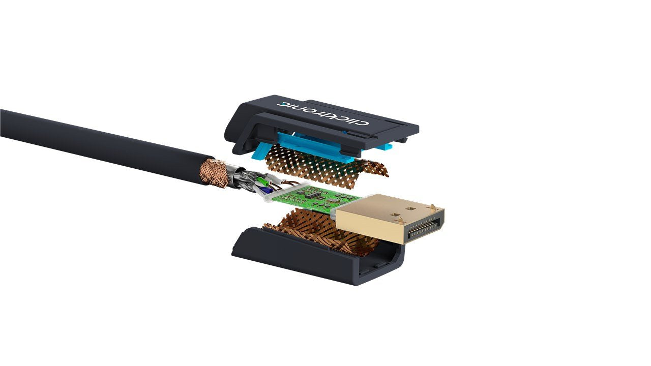 Cable Displayport  Macho-Macho De  3m V.1.4 8k Clicktronic Premium Cable Uhd 8k @ 60 Hz Blister Carton