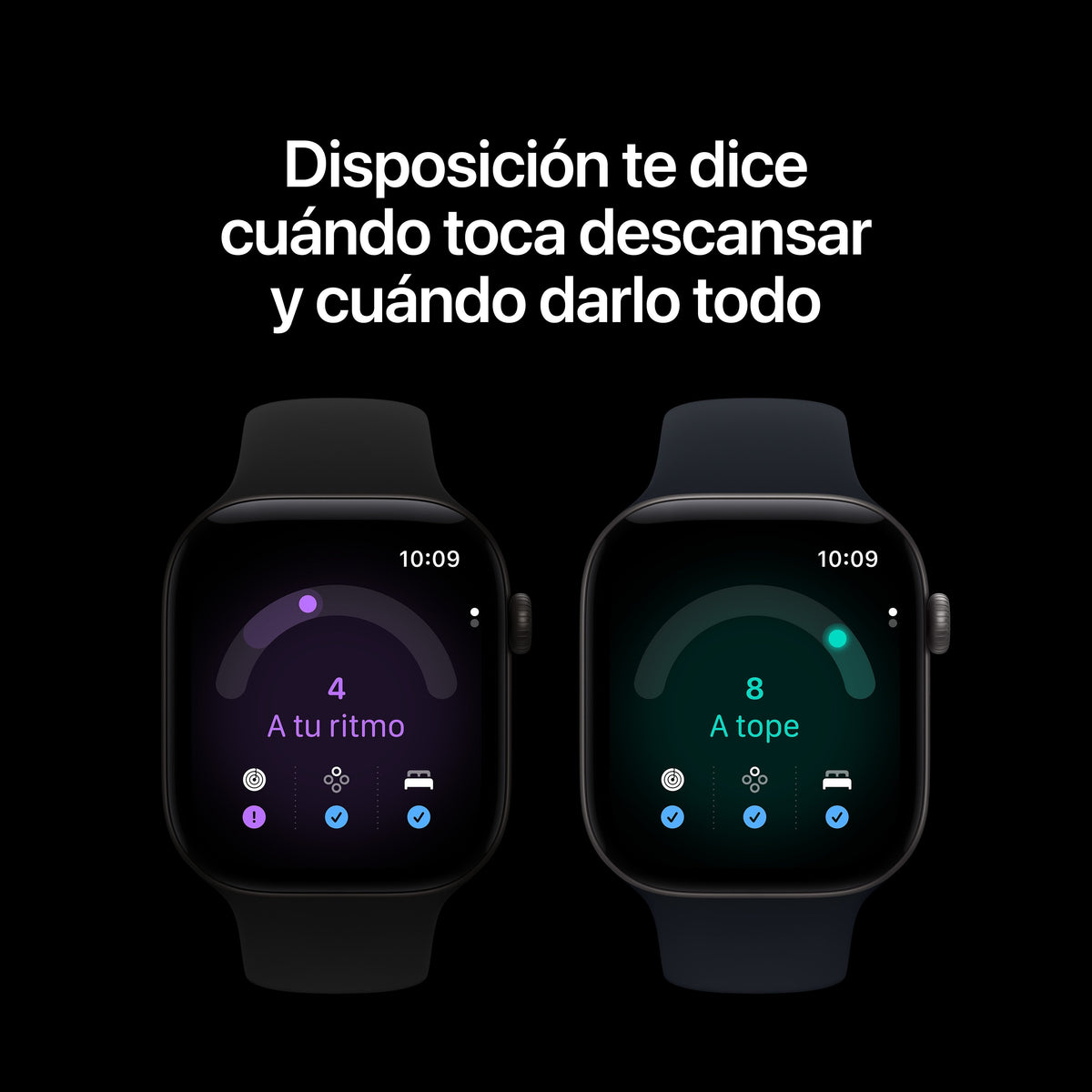 Apple Watch Series 12 (2026) Gps 46mm Caja De Aluminio Gris Espacial Correa Deportiva Azul Marino Talla S M Siri Ai