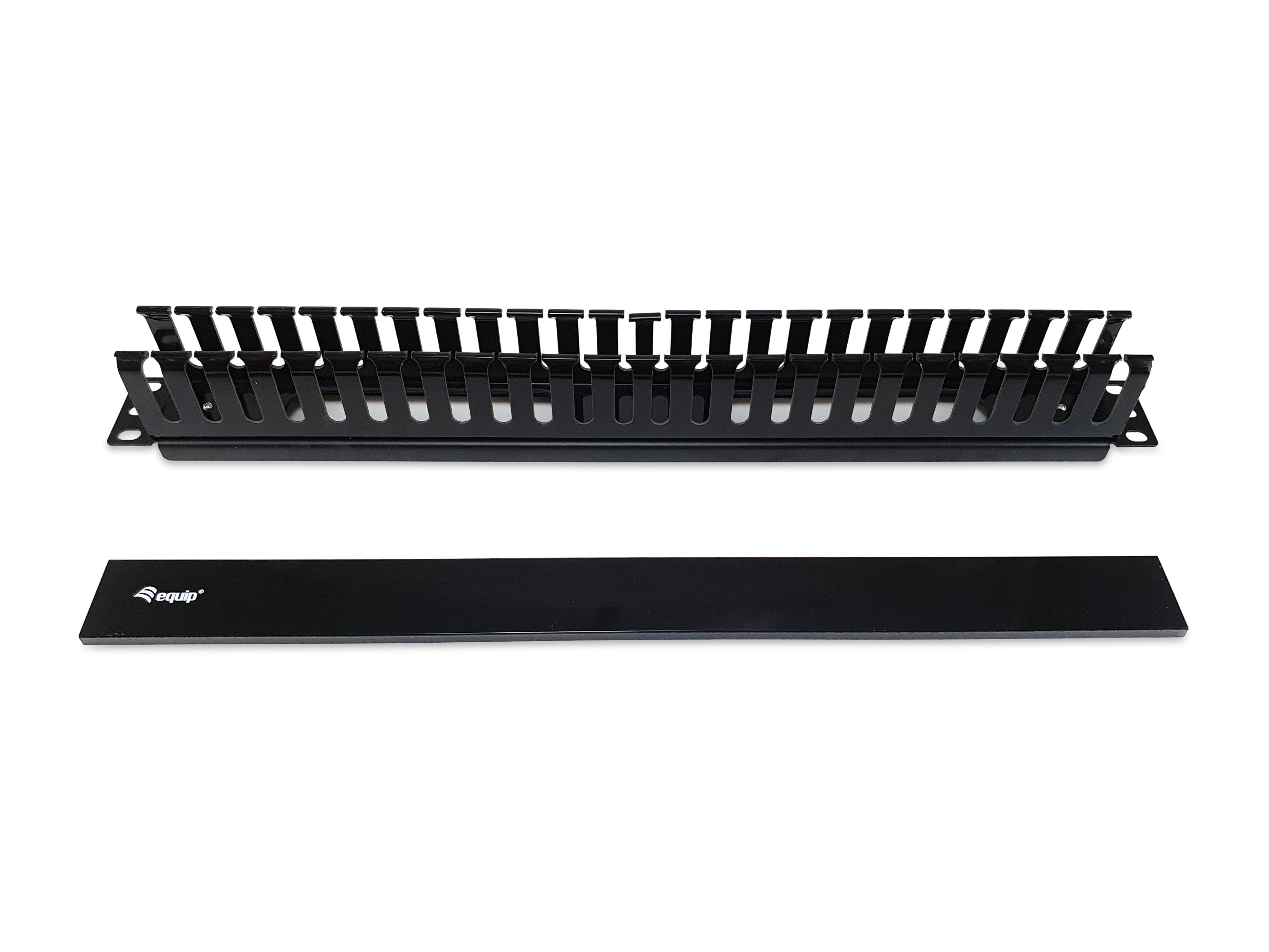 Equip 327314 Panel De Gestión De Cables Para Montaje En Rack De 19 Pulgadas, Negro
