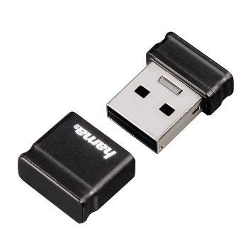 Hama Smartly Memoria Pendrive Usb 2.0 Con Tapa - 32gb De Capacidad - 10mb/S De Transferencia - 21x15x6.5mm - Negro