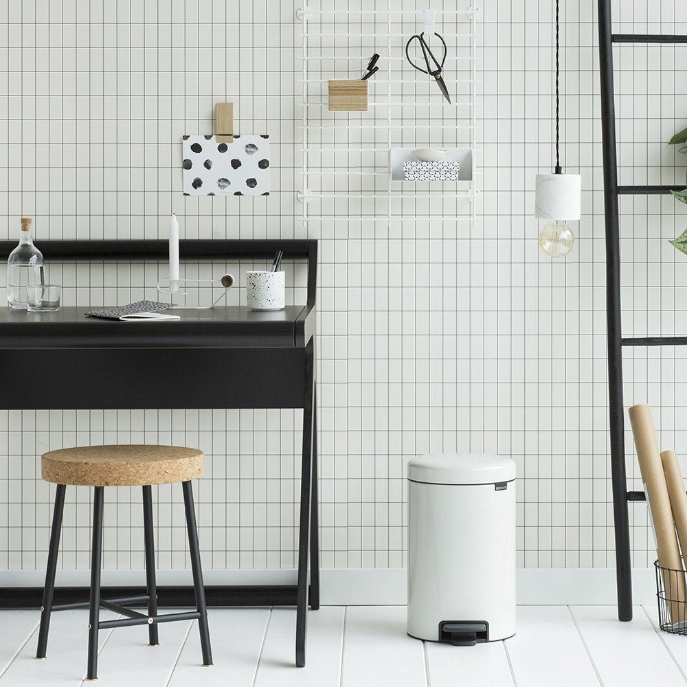 Cubo Pedal Brabantia Newicon 12,0 L Blanco