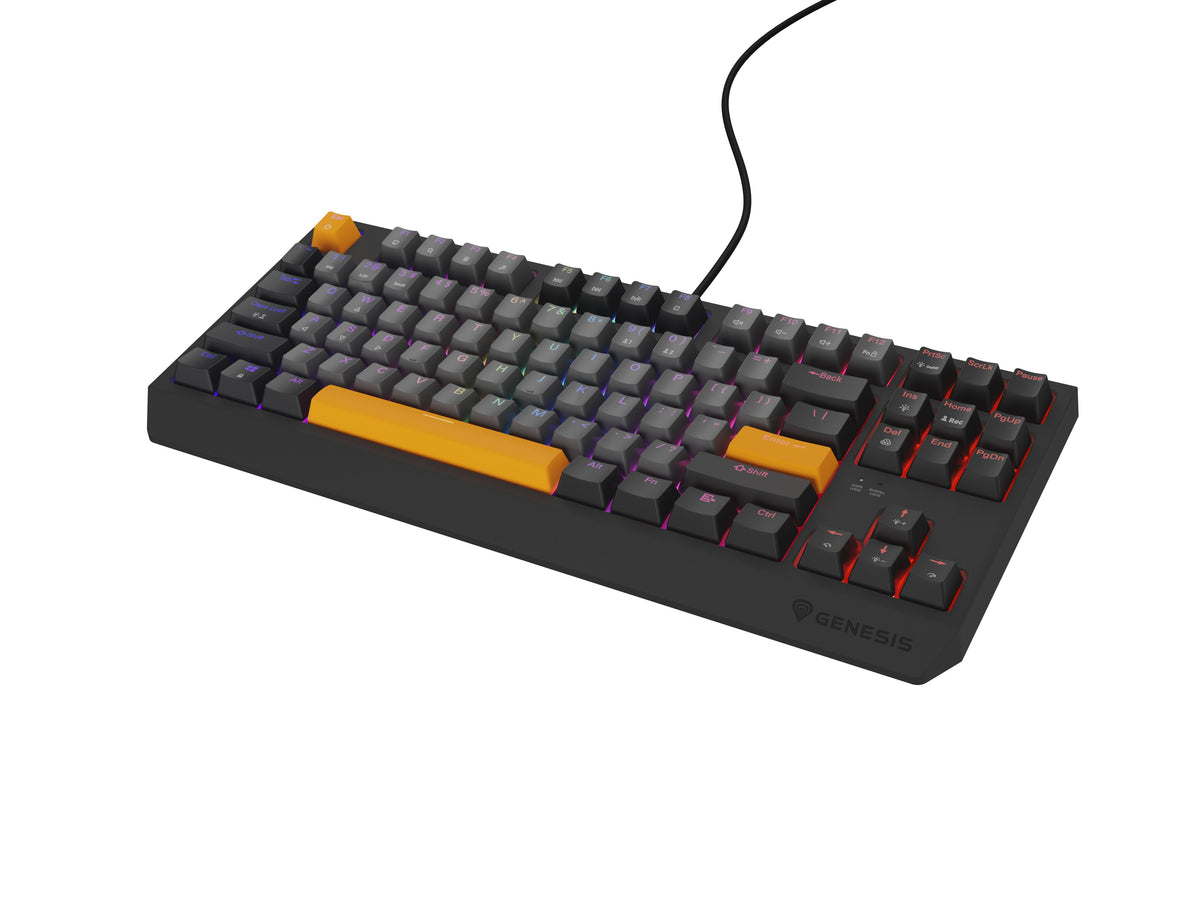 EAN 5901969443325 - GENESIS Thor 230 TKL Anchor Gray Negative Outemu Red teclado Juego USB + RF Wireless + Bluetooth QWERTY N imagen 1