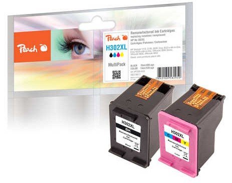 Peach Patrone Hp Nr.302xl F6u68a+F6u67a              Comp.