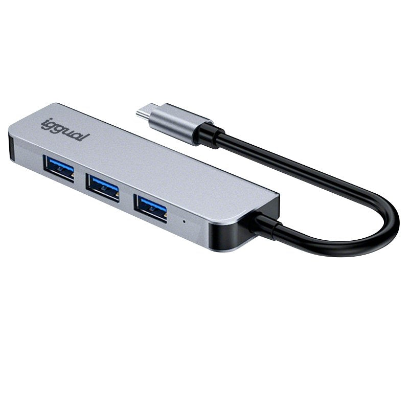 EAN 8435364319239 - iggual IGG319239 hub de interfaz USB 3.2 Gen 1 (3.1 Gen 1) Type-C 5000 Mbit/s Plata imagen 2