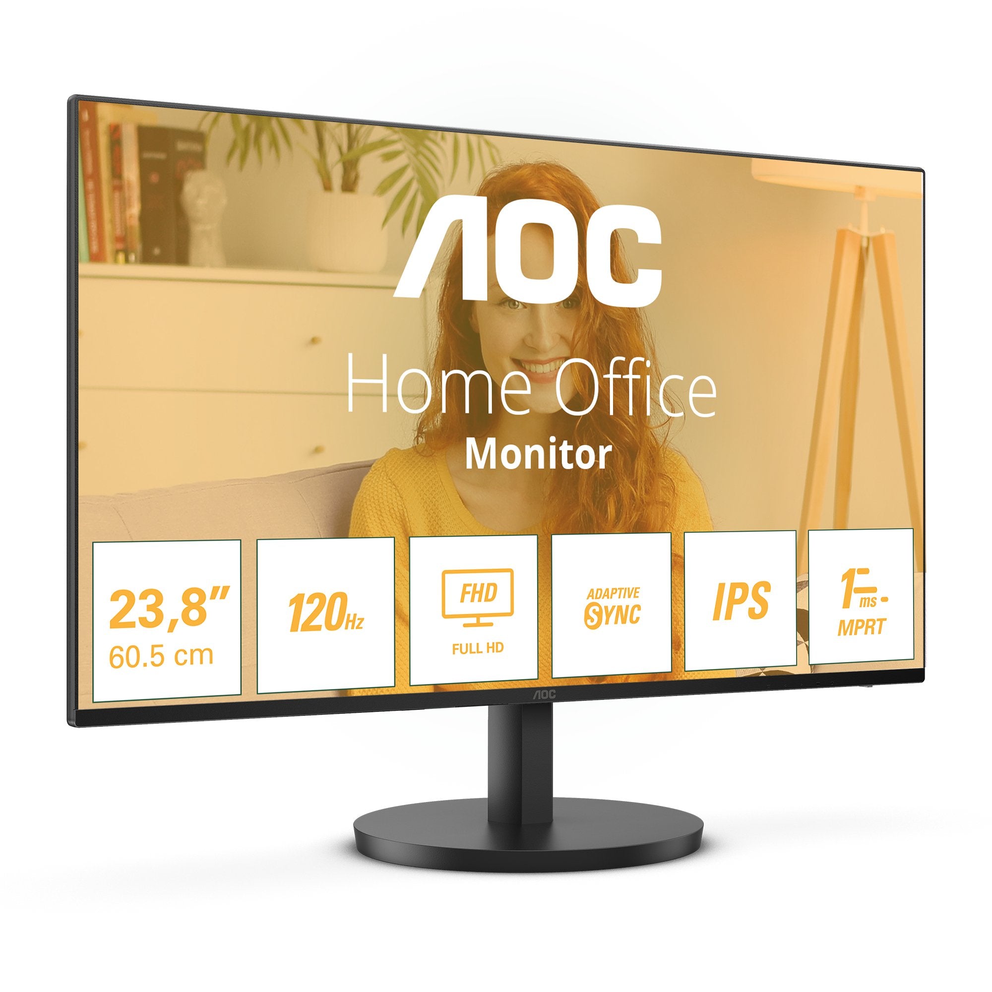 EAN 4038986151481 - AOC 24B3HA2 pantalla para PC 60,5 cm (23.8") 1920 x 1080 Pixeles Full HD LED Negro imagen 2