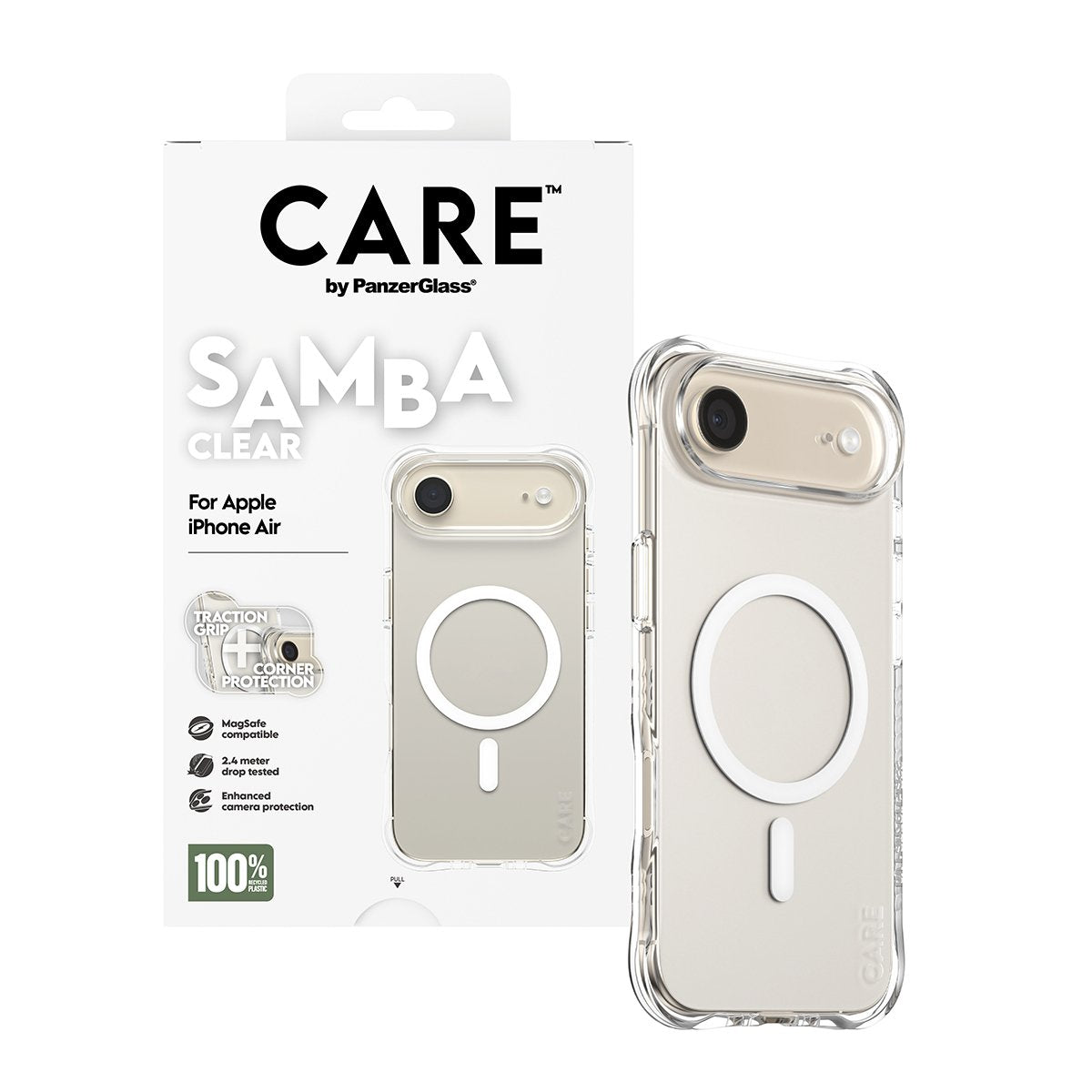 EAN 5715685027048 - PanzerGlass CARE™ by ® Samba Case Transparent w. White MagSafe iPhone Air funda para teléfono móvil Trans imagen 5
