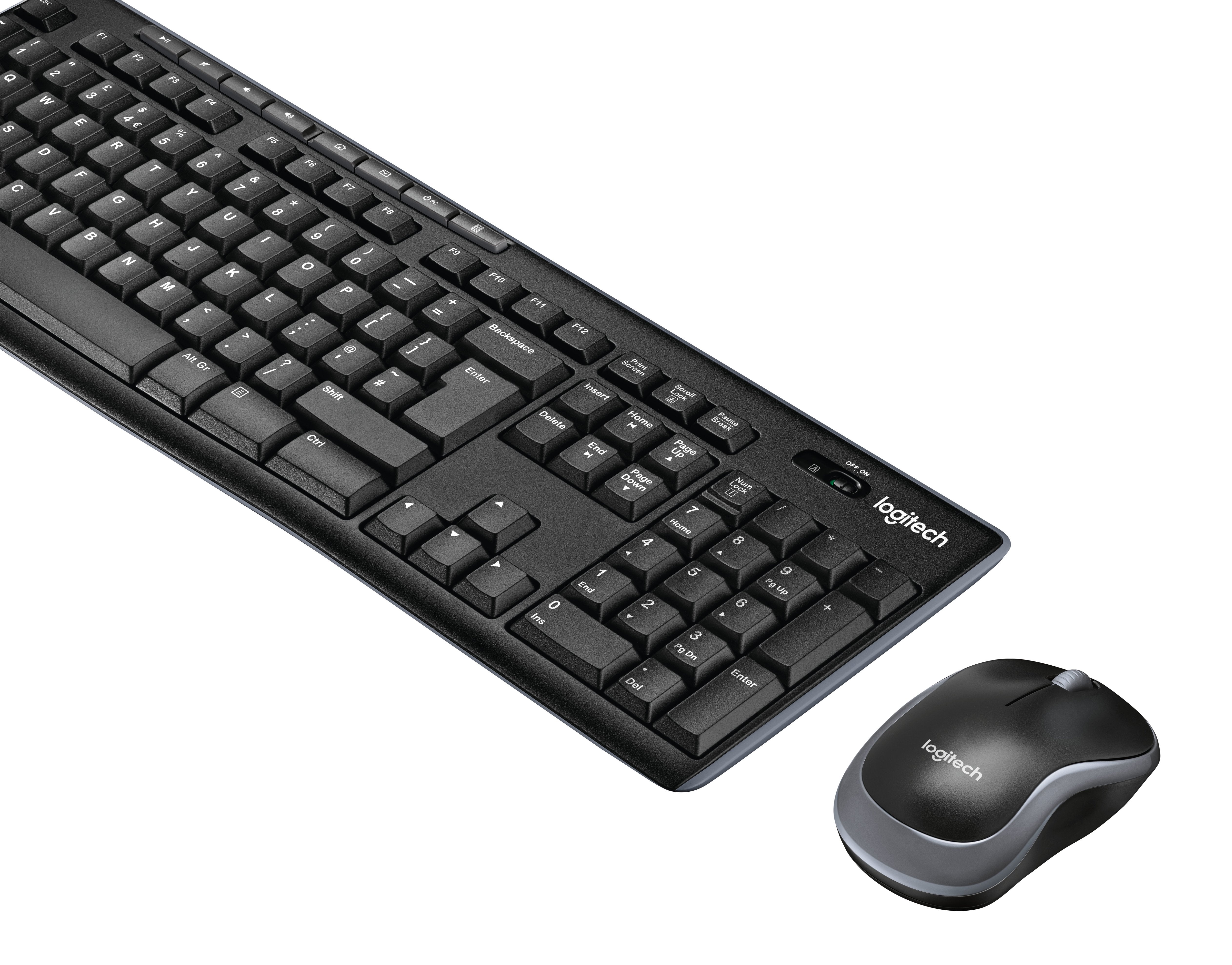 Teclado Nordico + Raton Logitech Mk270 Inalmbrico 2.4 Ghz