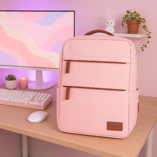 Mochila Lucerna Usb 16  Pink
