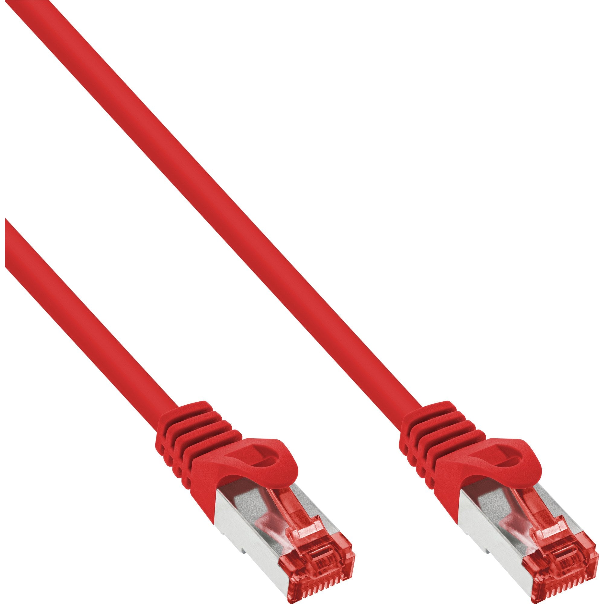 Cable De Red Inline S/Ftp Pimf Cat.6 250mhz Pvc Cobre Rojo 0.5m