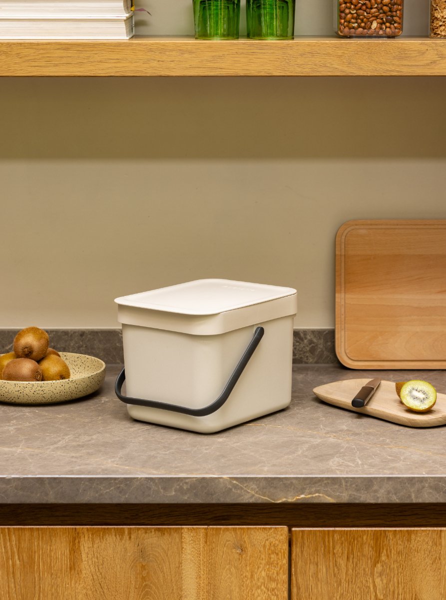 Brabantia Sort & Go Abfallbehäl. Soft Beige 6 L