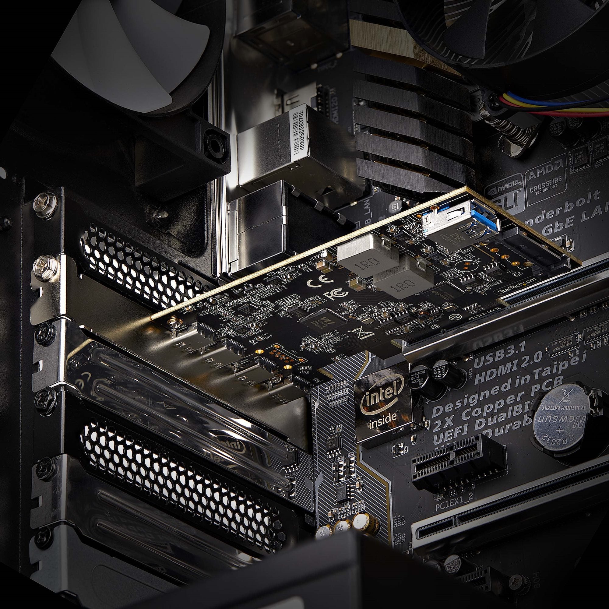 Tarjeta Pcie Startech.Com  De 5 Puertos Usb De 10gbps 4x Usb-C / 1x Usb-A - Hub Concentrador Interno Usb 3.2 De 10gbps - Tarjeta Pci Express 4 Puertos Usb Tipo C 1 Puerto Usb-A - Windows/Mac/Linux