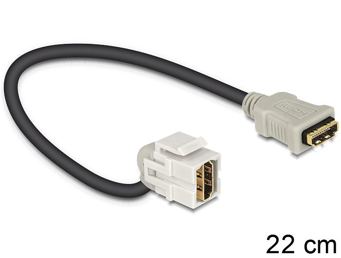 Delock Adaptador Hdmi Hembra > Hdmi Hembra 110° Con Cable