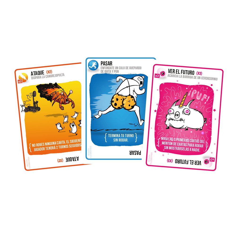 EAN 0810083041827 - Asmodee Exploding Kittens EKIEK09ES juego de tablero Exploding Kittens Edición 2 Jugadores 10 min Juego D imagen 2
