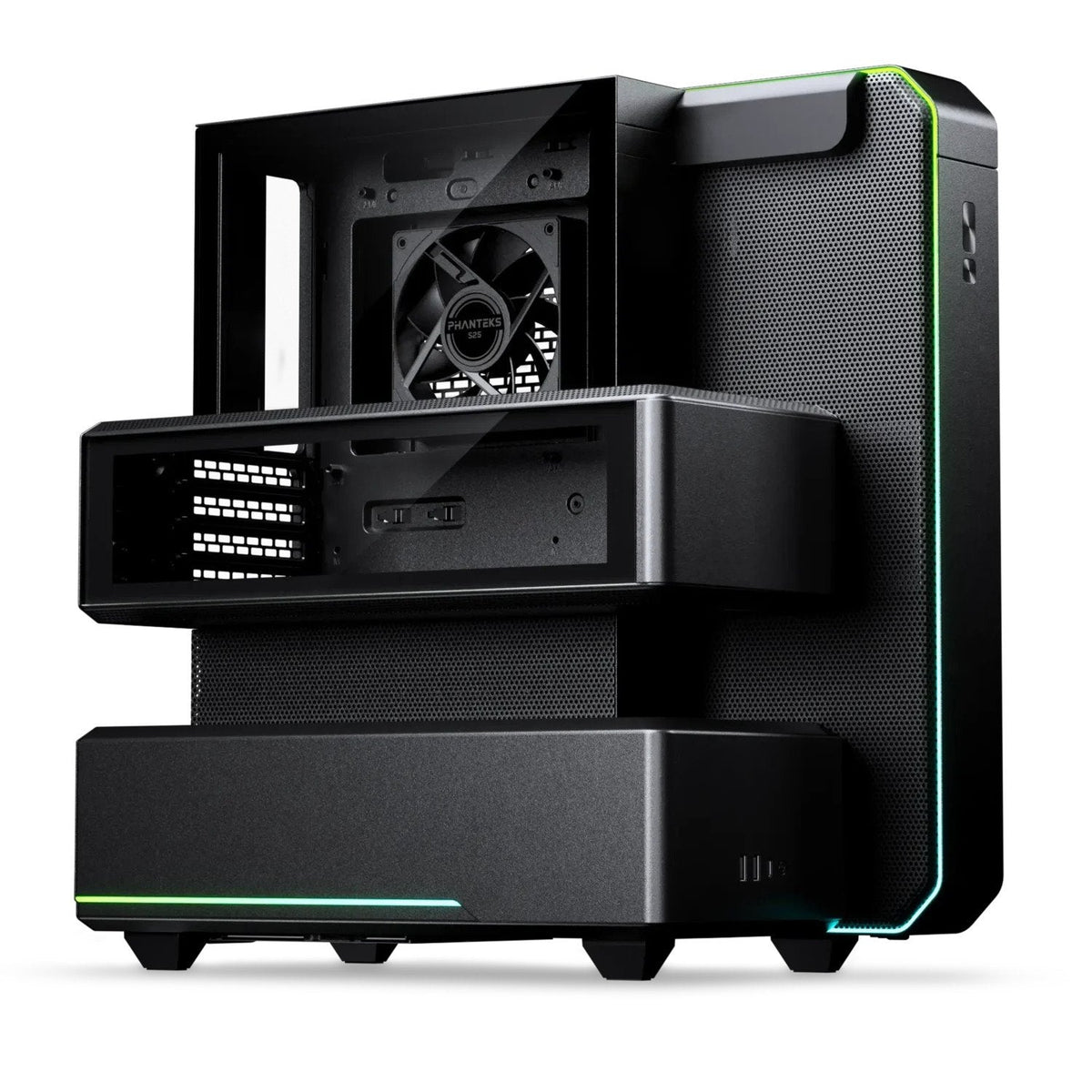 Caja Semitorre Atx Phanteks Ex5 Rgb (Negro)