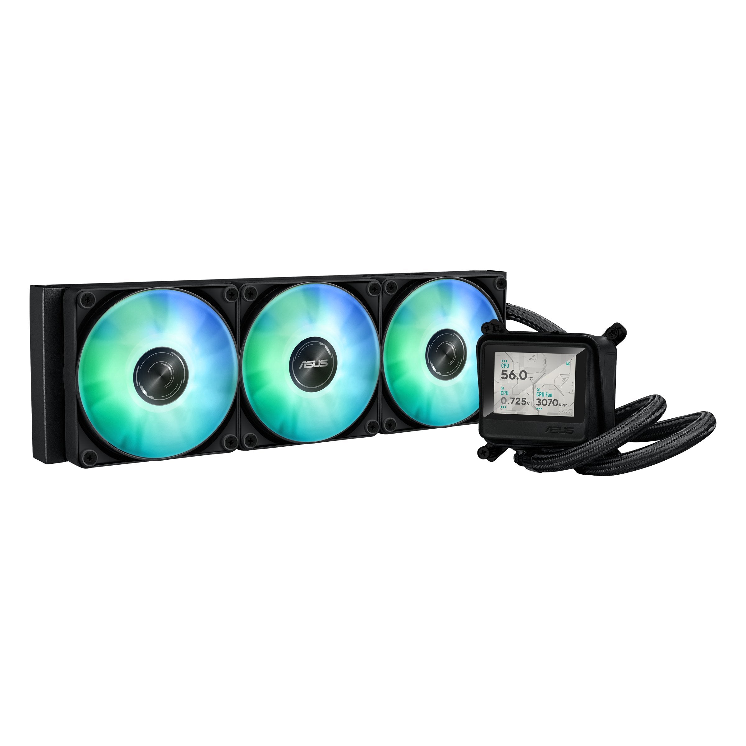 EAN 4711636154529 - ASUS MAX GAMING LC 360 ARGB LCD Procesador Sistema de refrigeración líquida todo en uno 12 cm Negro imagen 2