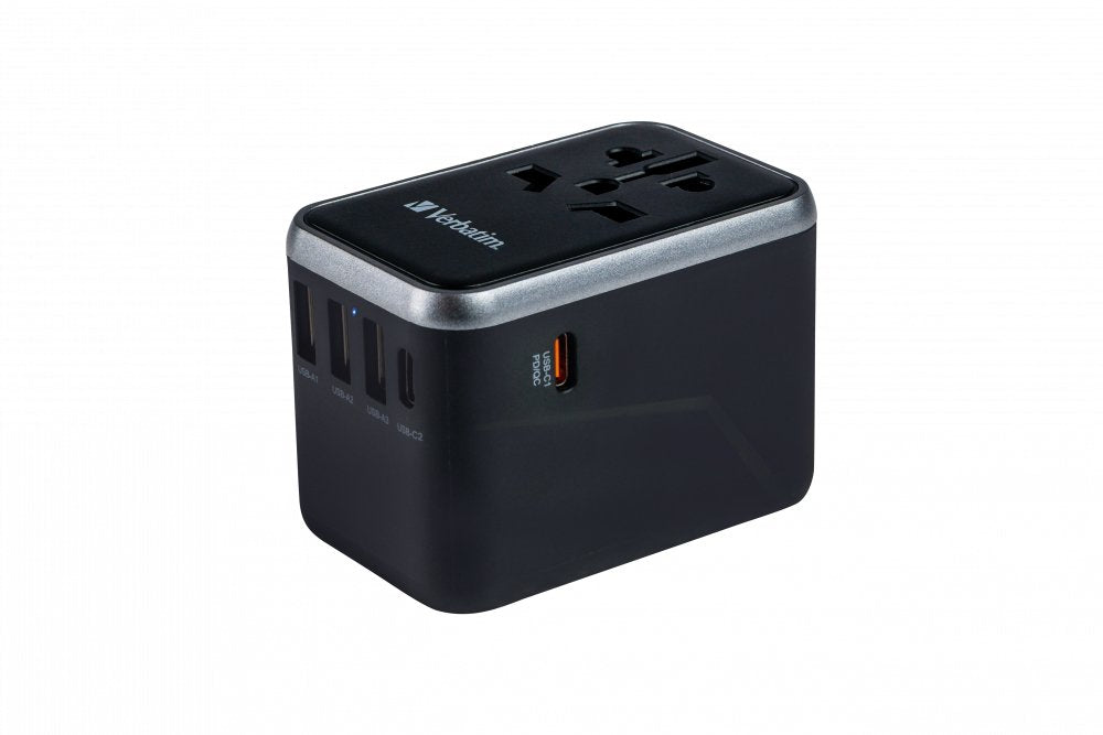 Verbatim Uta-04 Adaptador Con 1 Puerto Usb-C - 3 Puerto Usb-A - 1 Puerto Usb-C