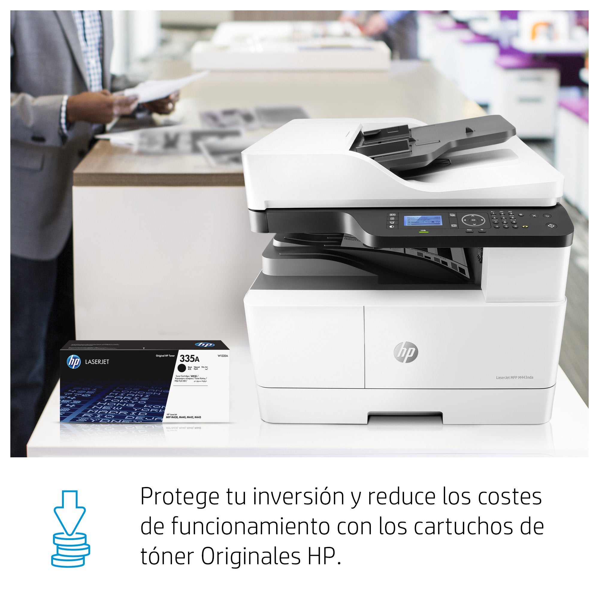 Hp Laserjet Mfp M443nda A3 Monochrom Usb Laser Print Copy Scan 25ppm