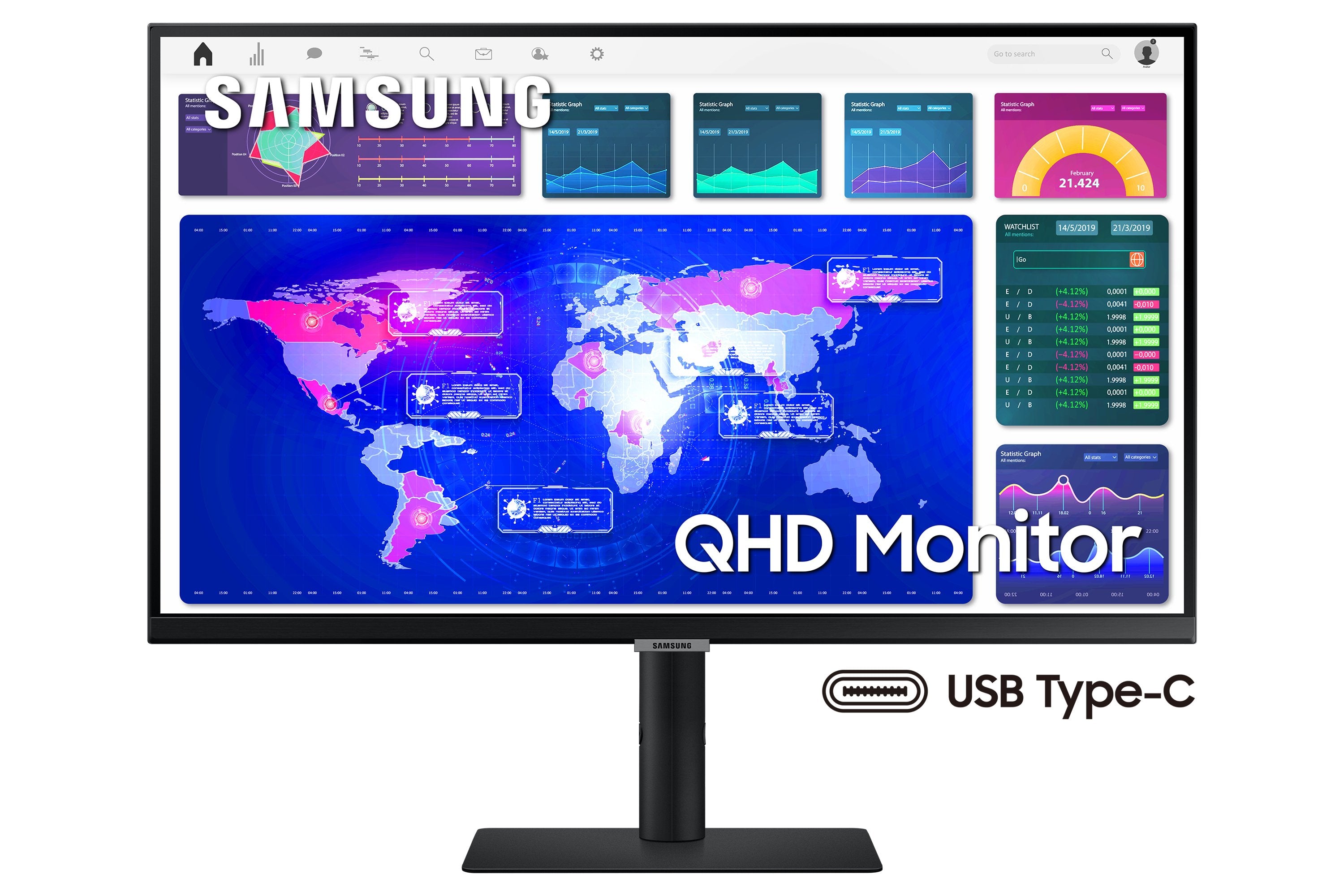 EAN 8806090952630 - Samsung S60UA pantalla para PC 68,6 cm (27") 2560 x 1440 Pixeles Quad HD LCD Negro imagen 17