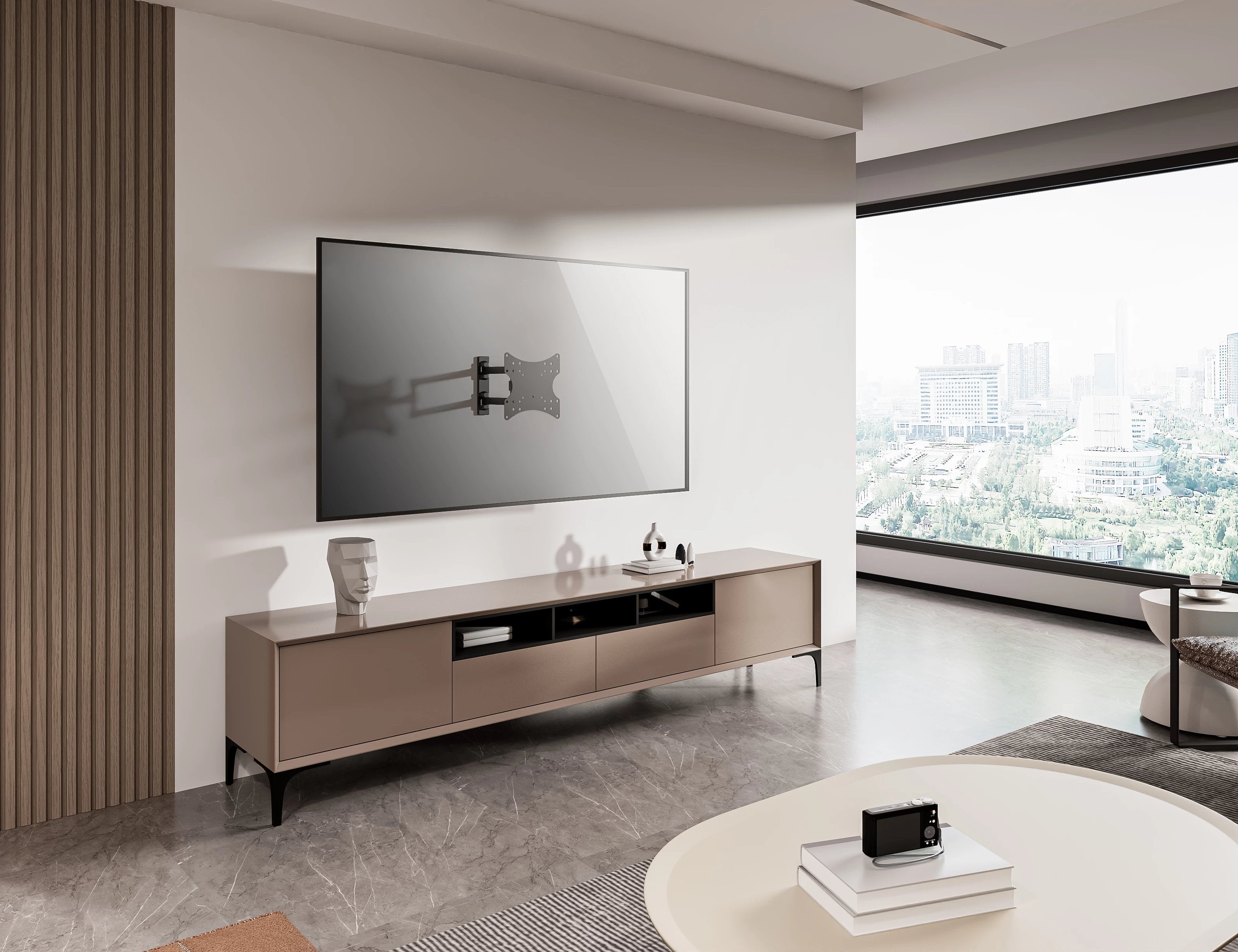 Soporte De Pared Orientable Fonestar Mov-322ba Para Tv De 23-55' Hasta 20kg