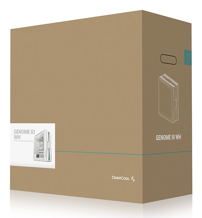 Caja Pc Deepcool Genome Iii Integrated Liquid Cooling Case, White