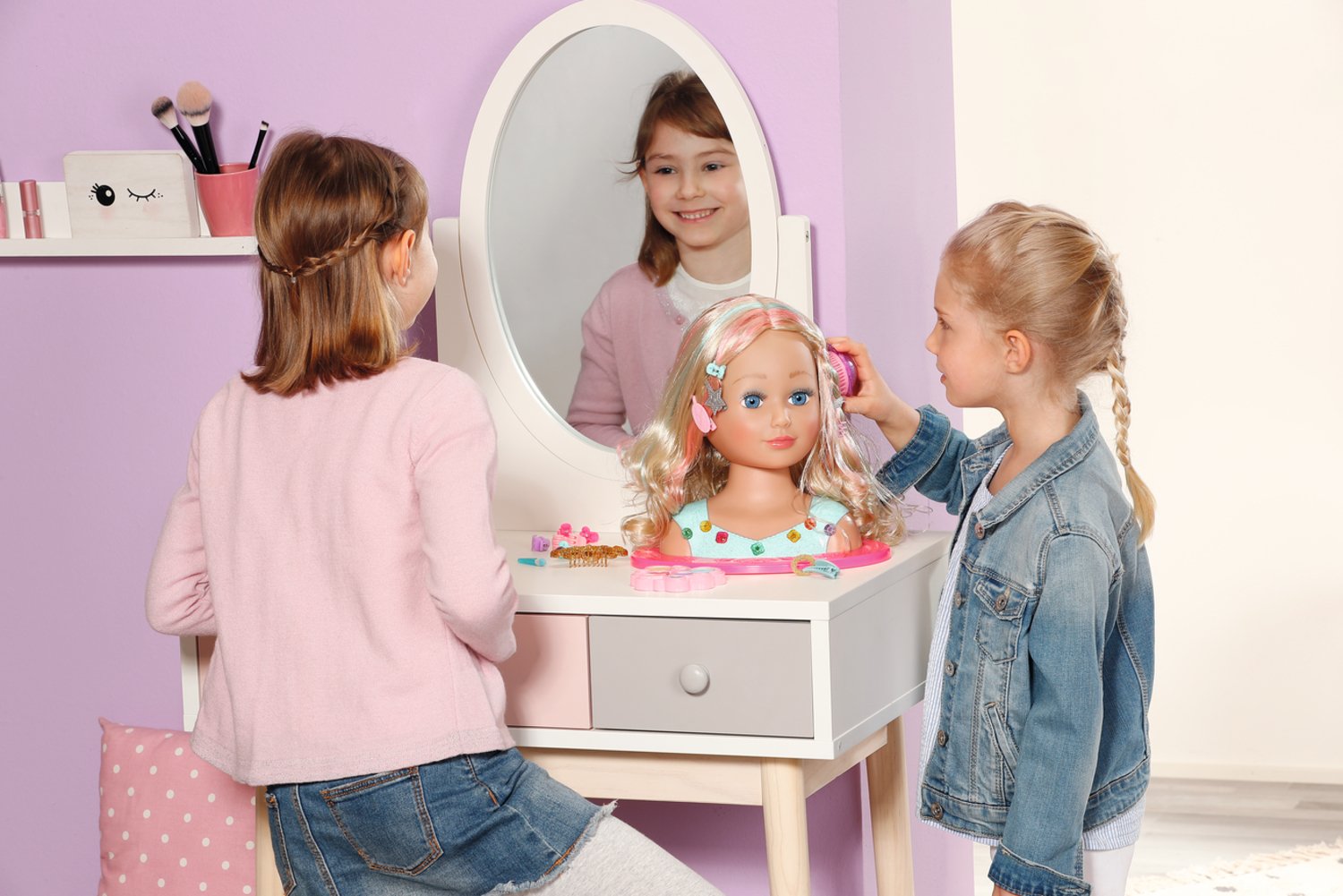 Zapf Creation Baby Born® Sister Styling Head Princess, Cabeza De Maquillaje Y Peluquería 835432