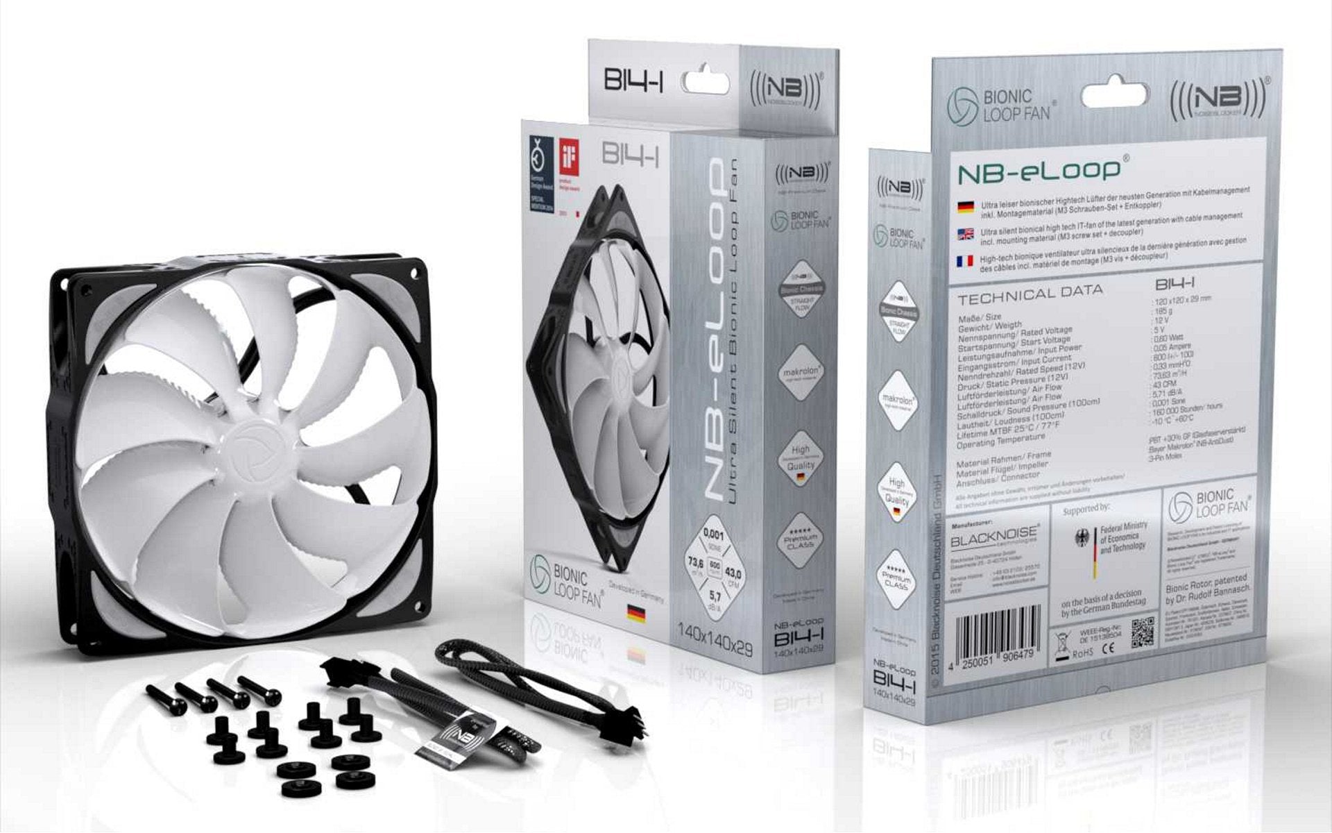 Noiseblocker B14-Ps-Bl Carcasa Del Ordenador Ventilador 14 Cm Negro