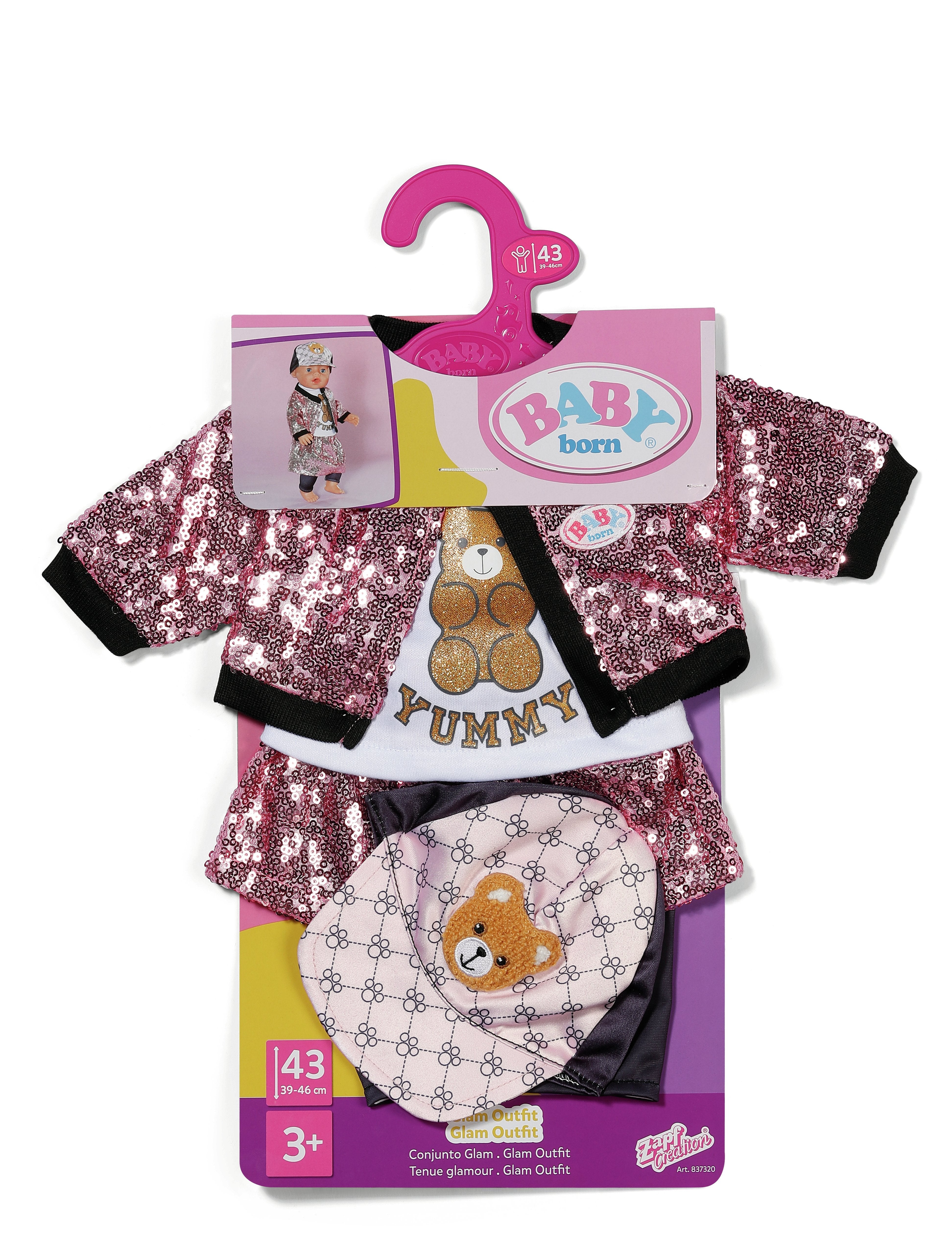 Zapf Creation Baby Born® Glam Outfit 43cm, Accesorios Para Muñecas   837320