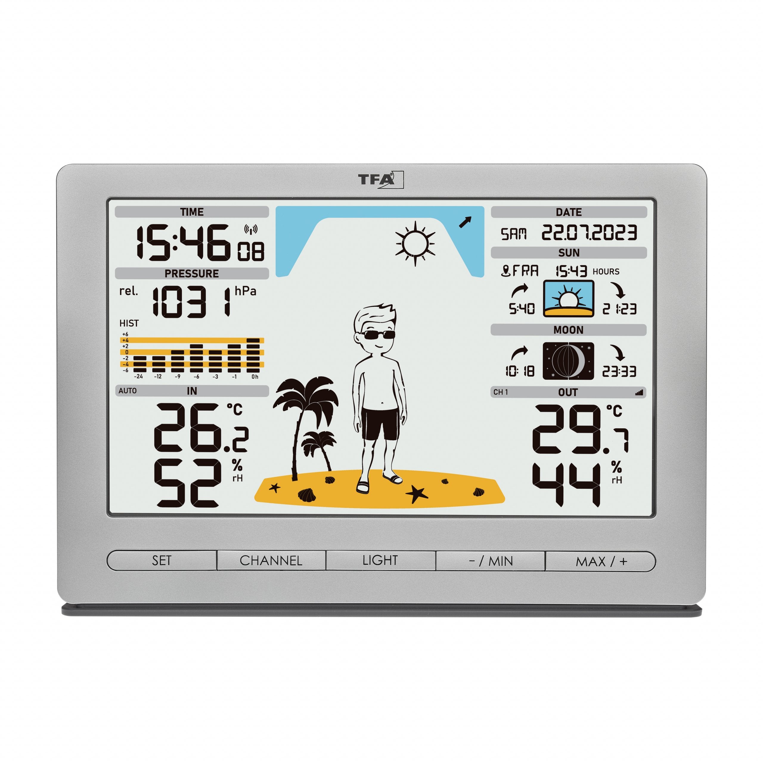 Tfa 35.1097.54 Estación Meteorológica Silver Meteo Jack