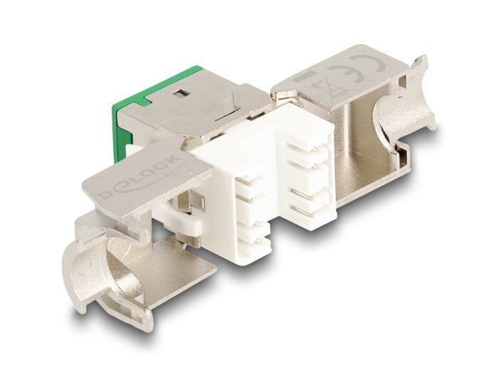 Delock Keystone Modulo Rj45 Hembra A Lsa Cat.6a Verde Set 10 Piezas