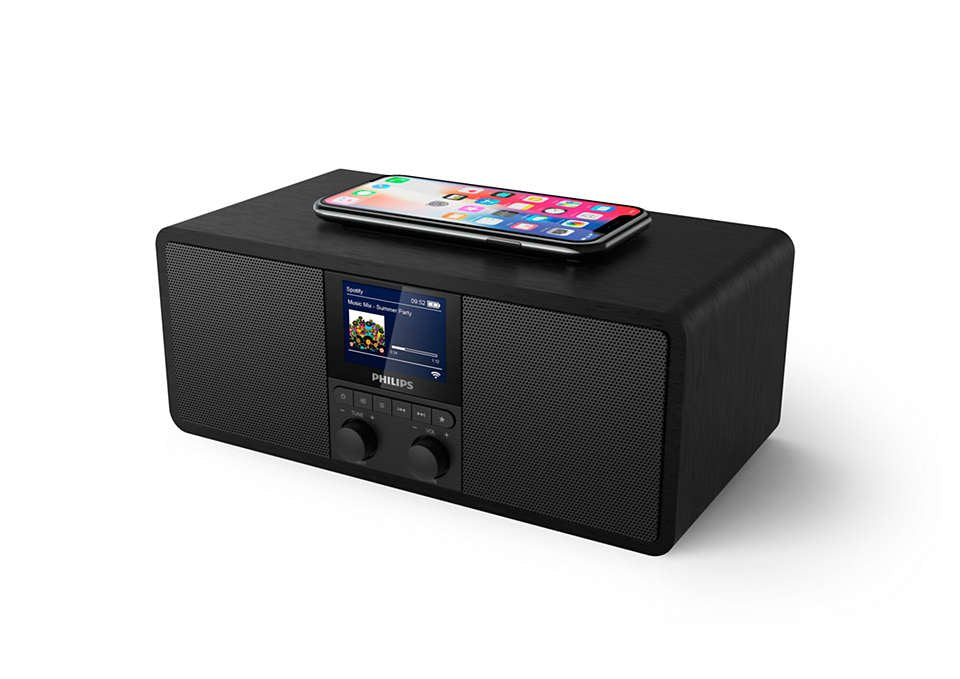 Radio Philips Tar8805/10 Internet Digital Negro