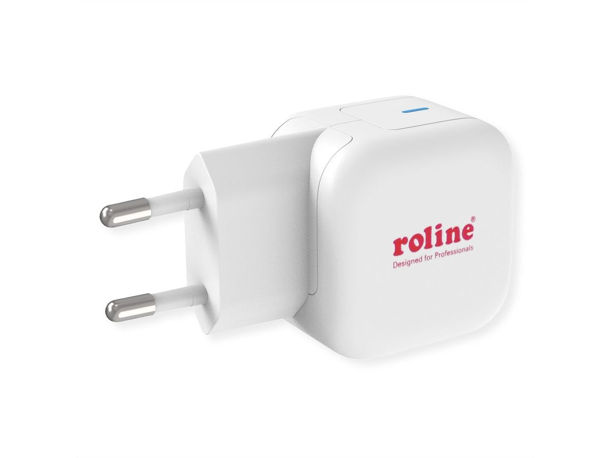 Usb Charger Con Euro-Conector Macho 1 Port Tipo C Gan 20w