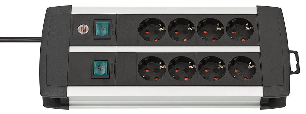 EAN 4007123650422 - Brennenstuhl 1391000908 base múltiple 3 m 8 salidas AC Interior Negro, Blanco imagen 1