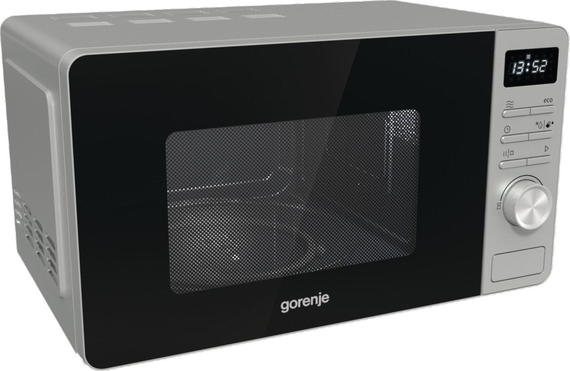 Microondas Gorenje Mo20a3x  20 L, 800 W, Botones, Giratorio, Acero Inoxidable