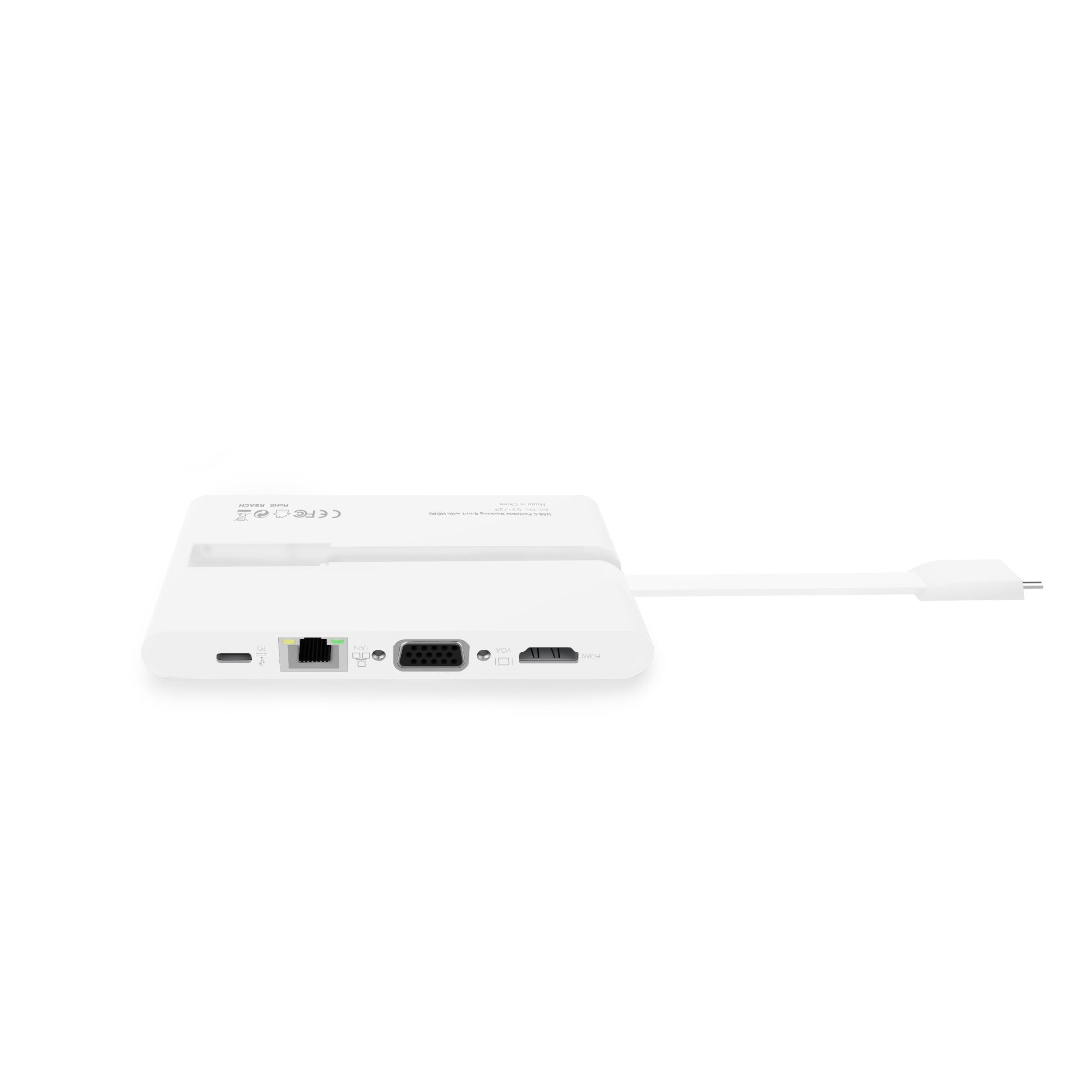 Dicota Usb-C Portable Docking 9-In-1 With Hdmi