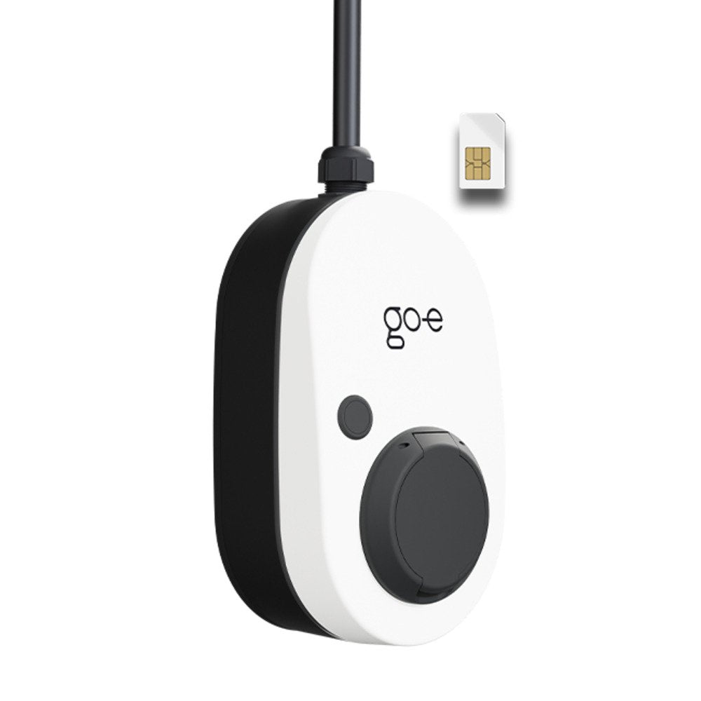 Cargador Go-E Gemini 2.0, 22 Kw 32 A Trifásico, Wallbox Blanco/Negro, Sin Cable, 4g/Lte Ch-05-22-51