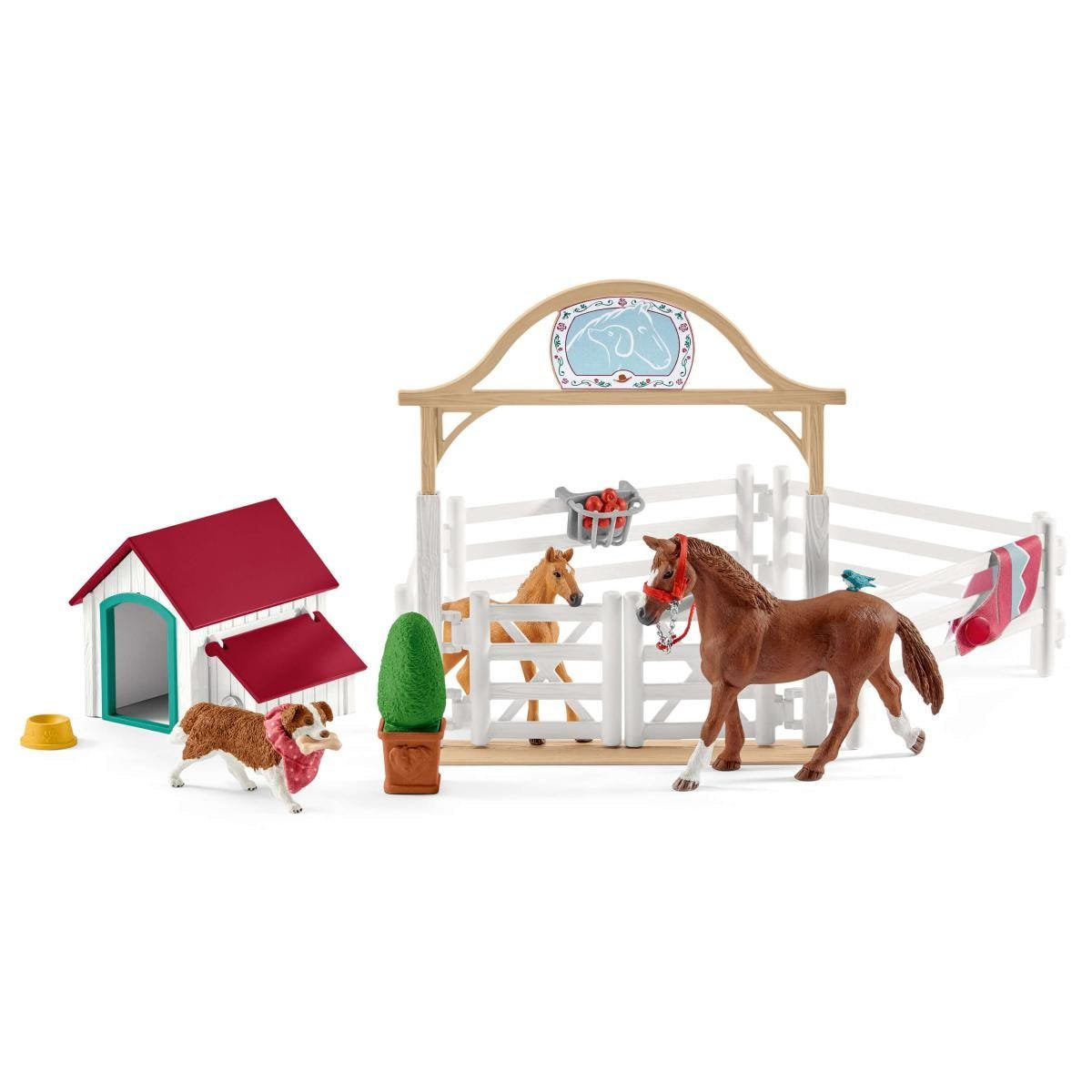 Schleich Horse Club HannahS Guest Horses With Ruby The Dog
