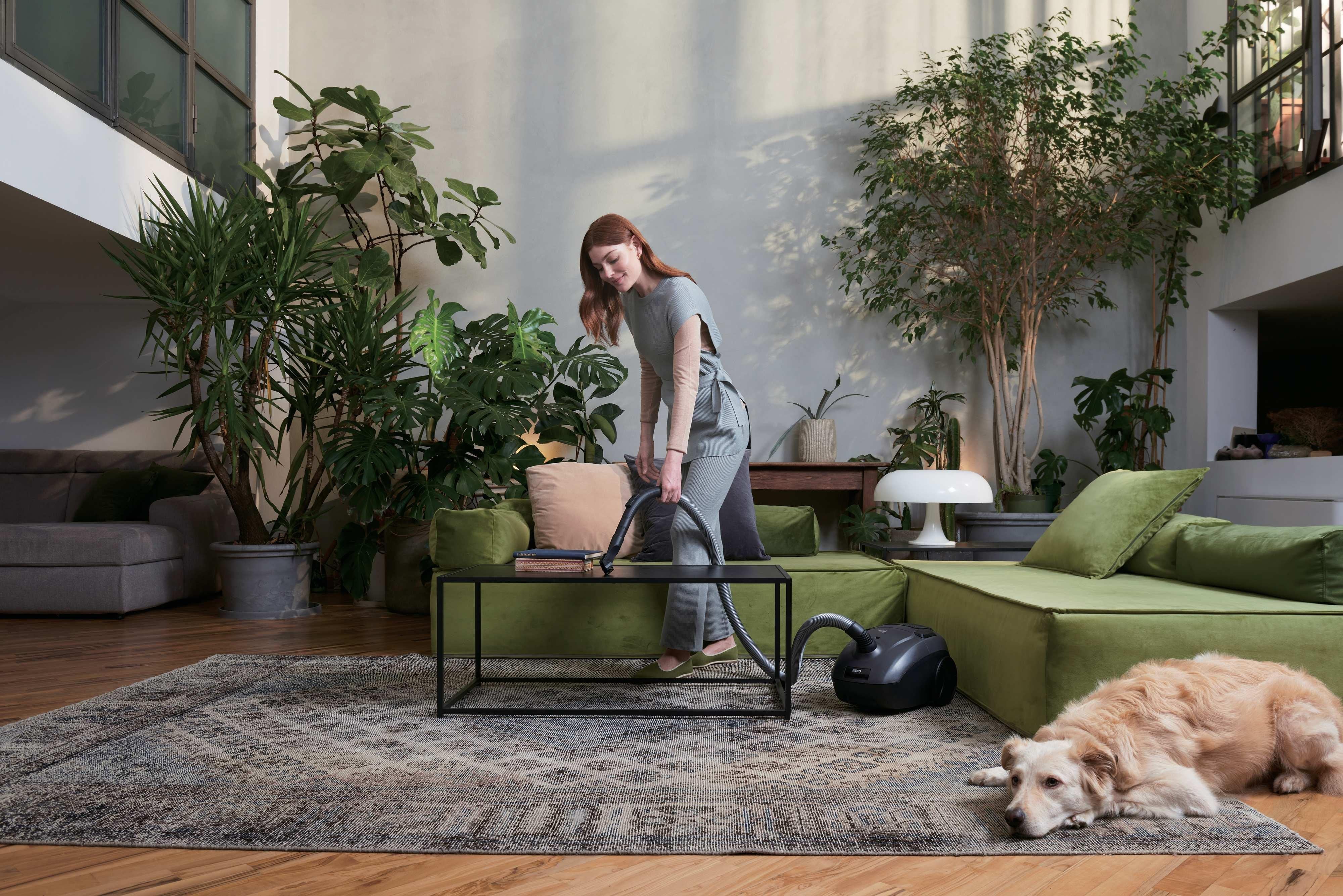 Hoover He120pet 011 Vacuum Cleaner, Bagged, Power 700 W, Bag 2.5 L, Working Radius 8.2 M, Black Grey