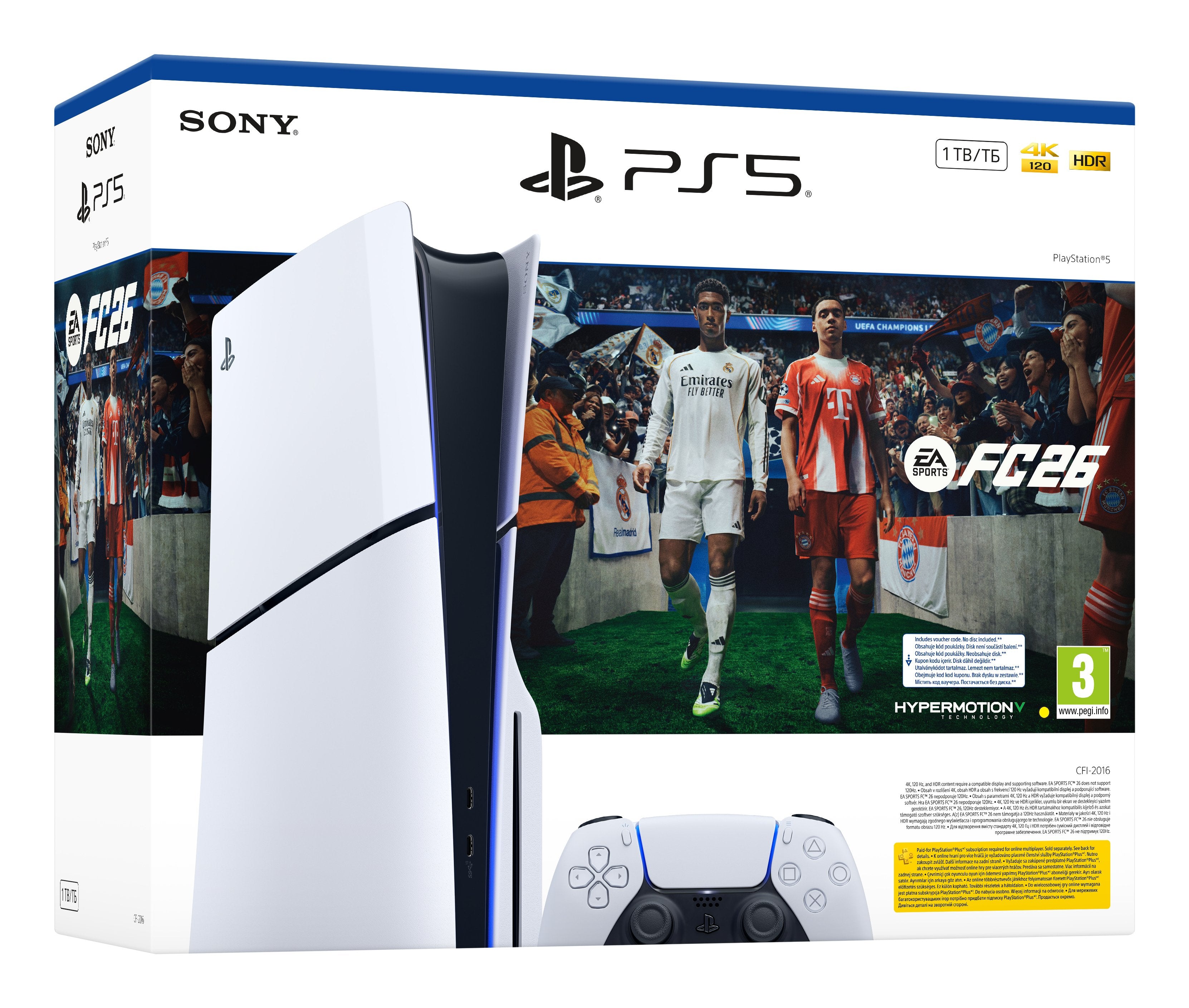EAN 711719021827 - Sony Playstation 5 Standart FC26 Bundle 1 TB Wifi Negro, Blanco imagen 3