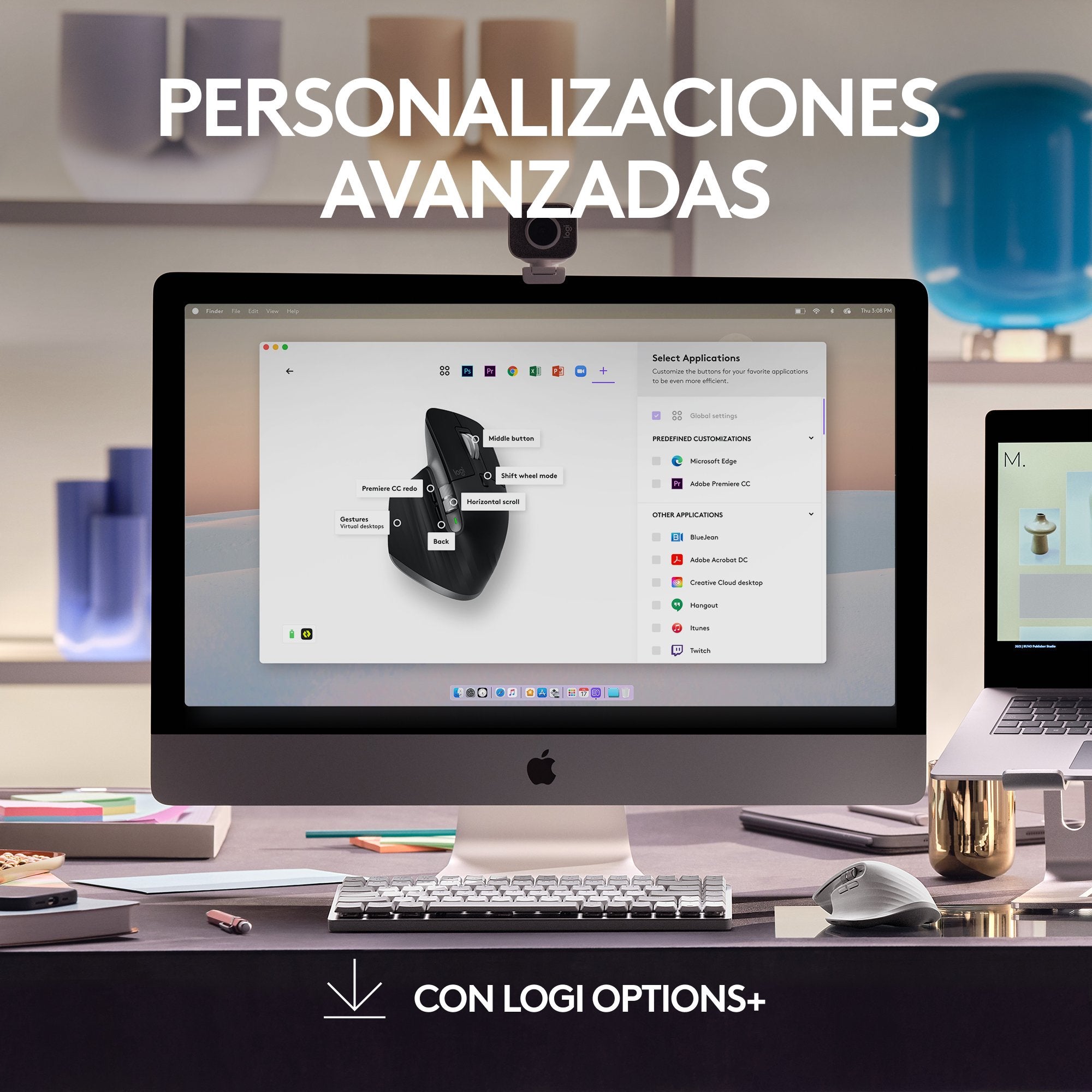 EAN 5099206103740 - Logitech 910-006571 ratón Oficina mano derecha Bluetooth Laser 8000 DPI imagen 14