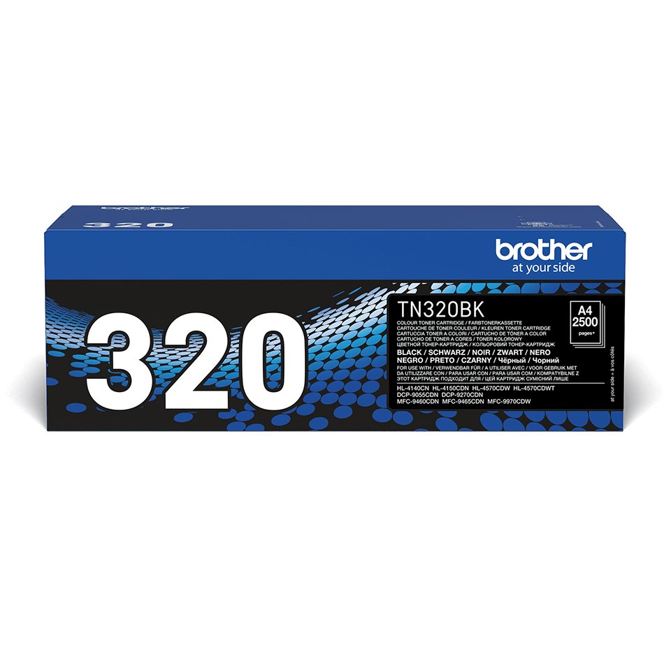 EAN 4977766679343 - Brother TN-320BK cartucho de tóner 1 pieza(s) Original Negro imagen 1